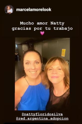 Natalia Florido junto a Marcela Morelo, ambas de la Red Argentina por la Adopción.